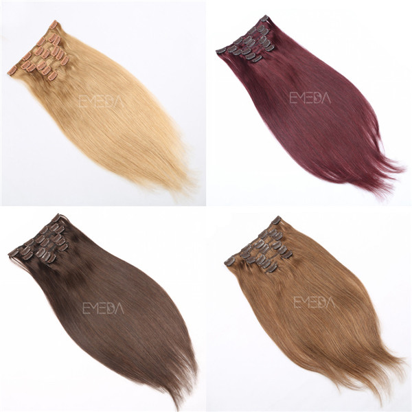 clip in human hair extensions clip in hair extensions YJ240